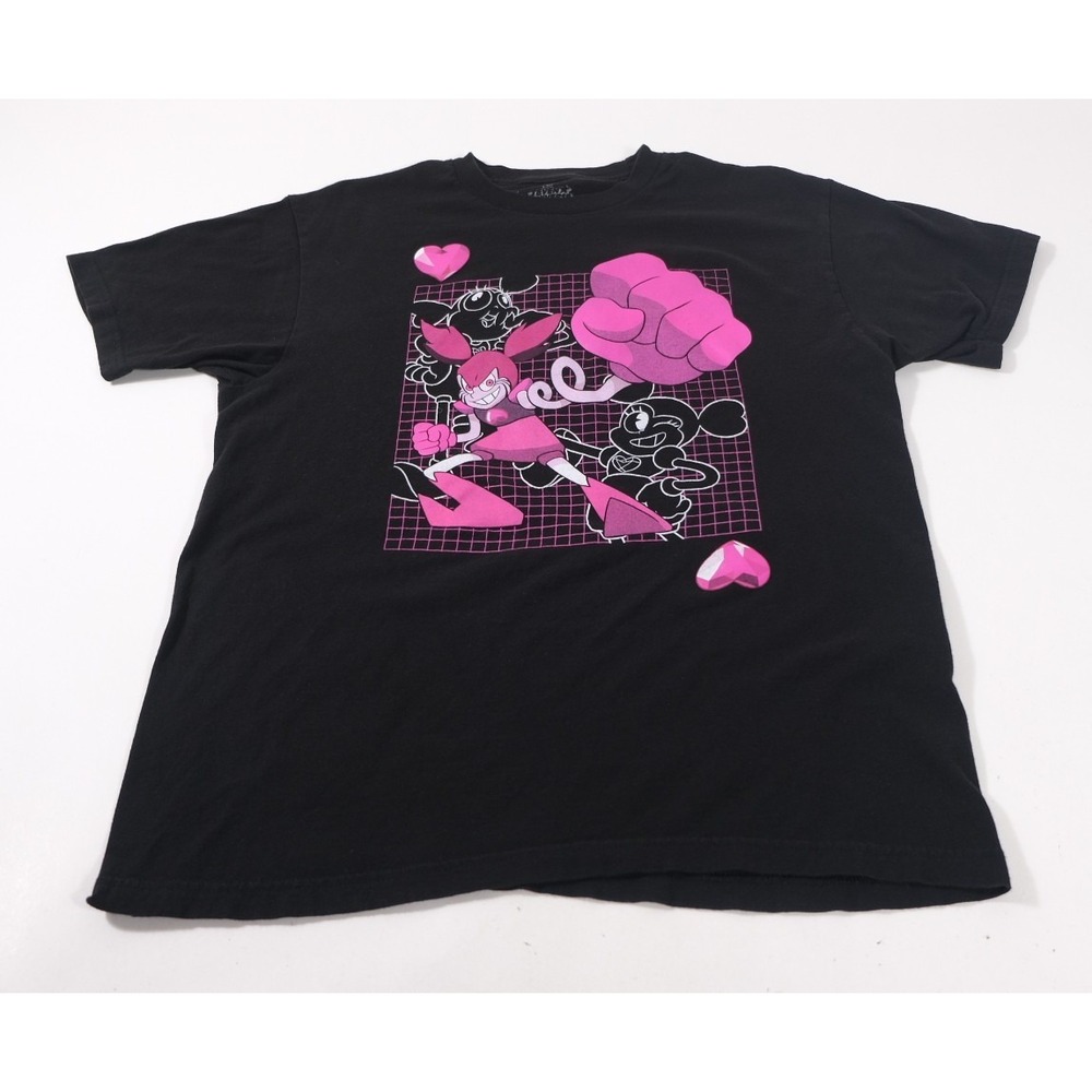 Steven Universe T-Shirt Mens L Black Spinel Graphic Cartoon Network Short Sleeve